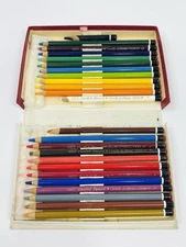 Vintage Conte 24 Pastel Pencils Set Paris France No. 124
