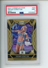 2022 Chronicles WWE Tiffany Stratton #223 Rookie RC Certified Gold 9/10 PSA 9