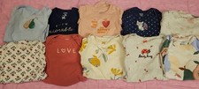 Lot Of 10 Baby Girl 6 Month Long Sleeve Bodysuits Carter's Fall Winter Bundle