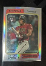 2023 Topps Heritage - Stone Garrett #210 Chrome Silver /574 (RC)