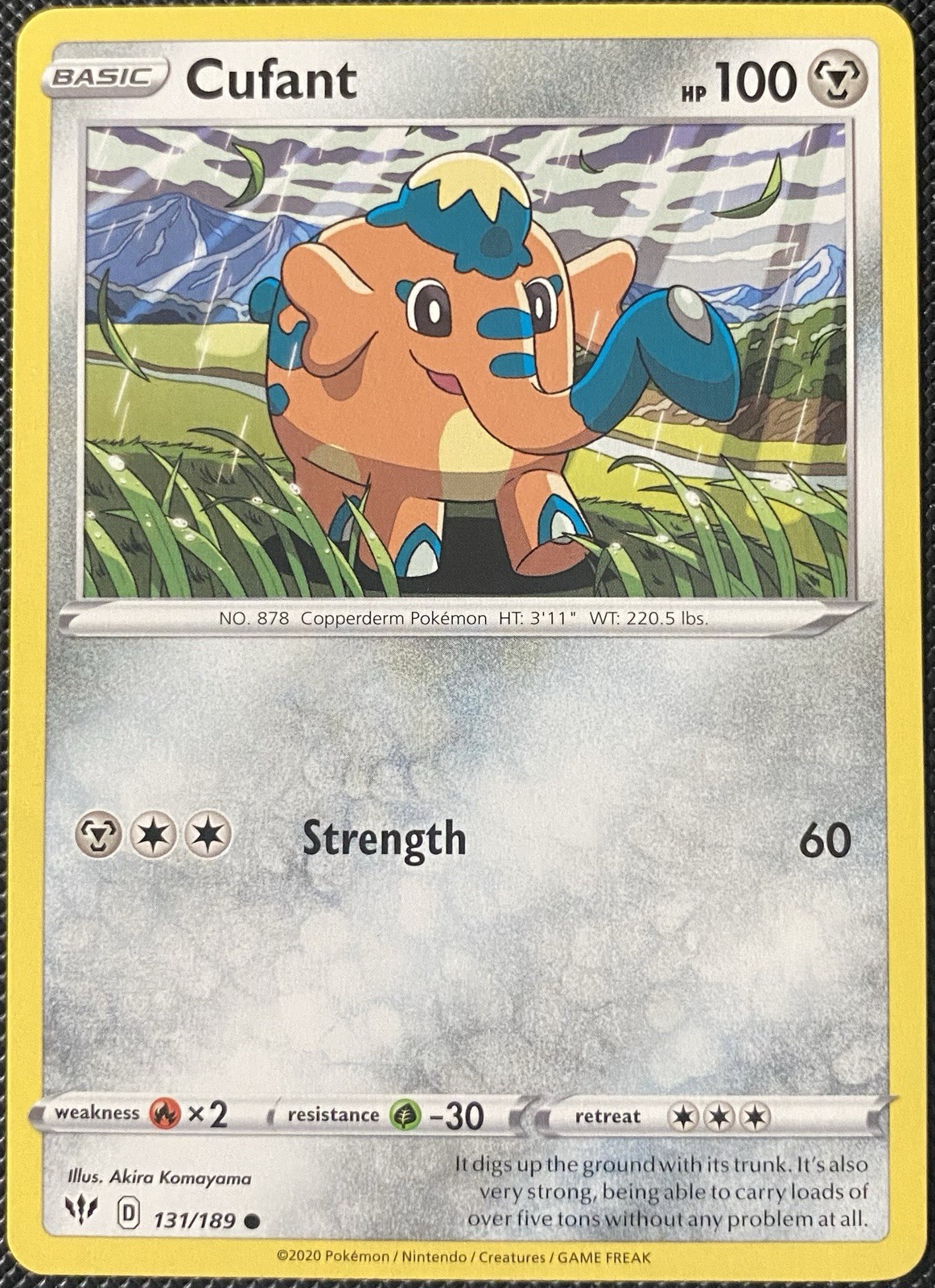 Cufant 131/189 Swsh03: Darkness Ablaze Regular - Pokémon