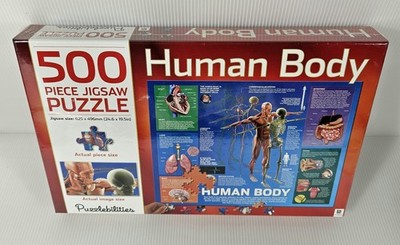 Puzzlebilities Human Body 500 Pieces Jigsaw Puzzle (24.6 x 19.5) NEW SEALED