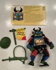 Vintage Playmates TMNT 1990 Leo The Sewer Samurai Action Figure Complete W Card