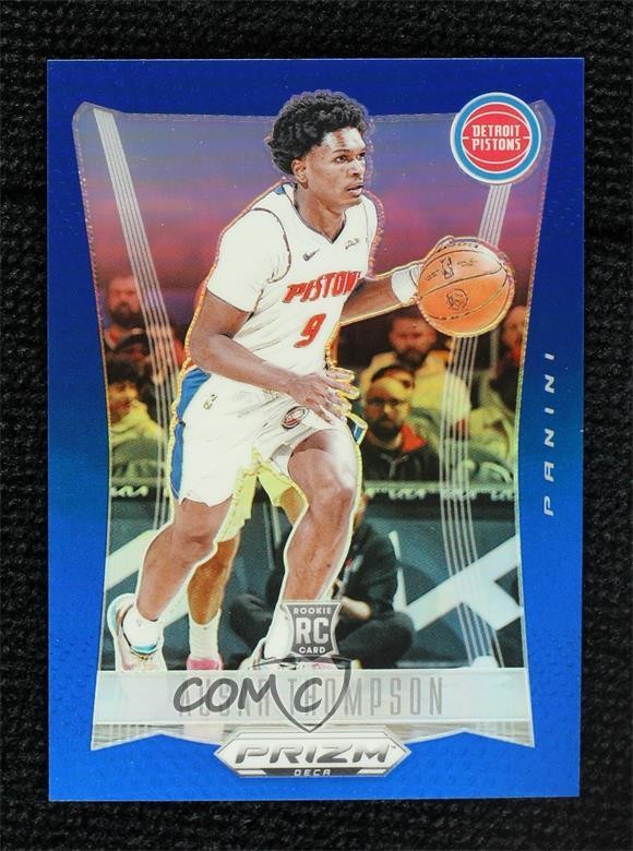 2023-24 Panini Prizm Deca Blue Prizm /149 Ausar Thompson #136 Rookie RC