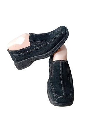 Damen Halbschuhe von Rhode Schwarz Gr.36.5 Wildleder 