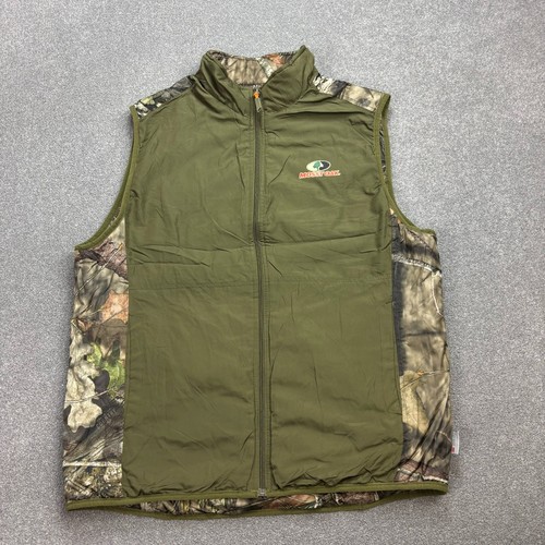 RealTree Jacket Adult Large Brown Mossy Oak Gilet Workwear Hunting Camo Vest Men - Picture 9 of 10