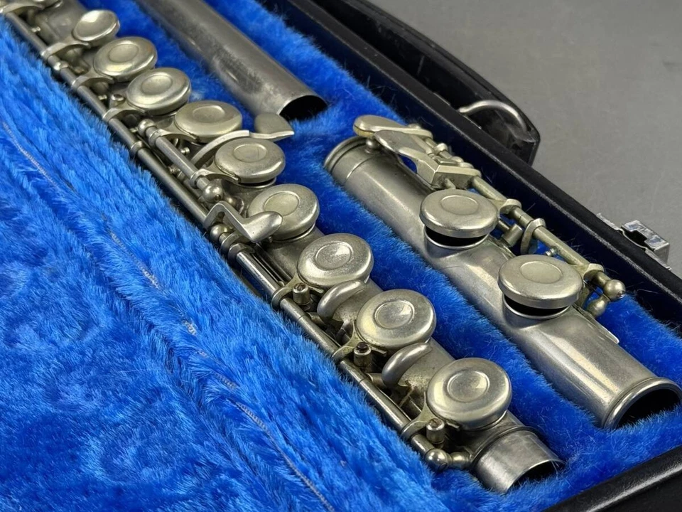 Flauta Muramatsu Modelo 111 Níquel Sólido Plata De Colección Años 60 con Estuche Japón Foto 4 de 4