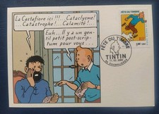 CARTE 1ER PREMIER JOUR 2000 N° 3303 FÊTE DU TIMBRE TINTIN OB CHAMALIÈRES