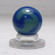 1072 Vintage West Virginia Swirl Marble Nice Green Base with Green Swirls.