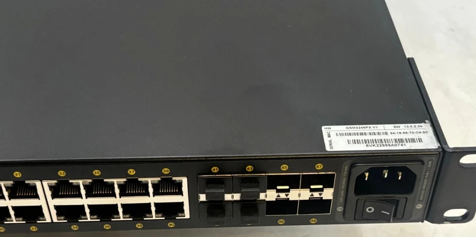 Netgear GSM4248PX  M4250-40G8XF-PoE+ AV Line Managed Switch - Image 4 of 4