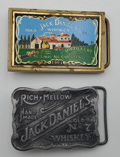 Vintage Jack Daniels Belt Buckle set of 2 Nice