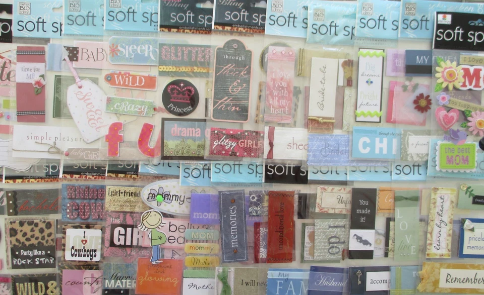 ME & MY BIG IDEAS Mambi Soft Spoken 3d Dimensional Stickers - Girls , Friends , Family - choice