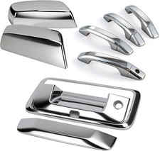 Chrome Door Handles Mirror Covers for 2014-2018 Chevy Silverado GMC Sierra