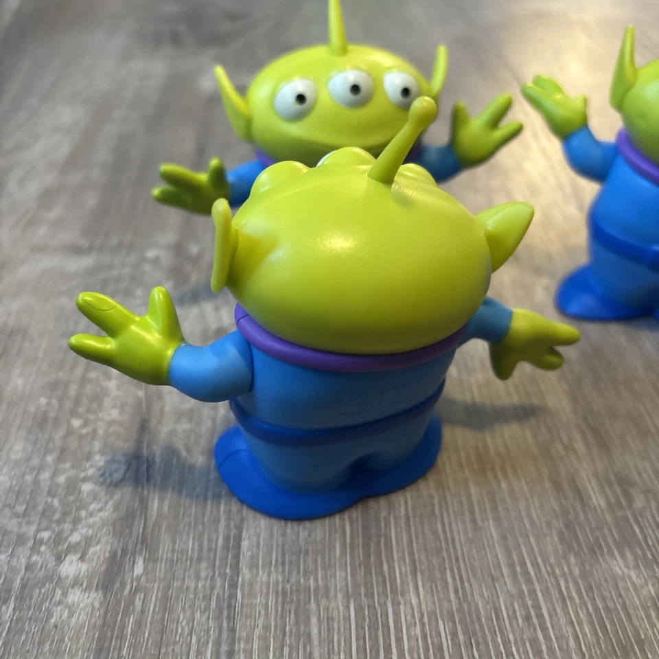Disney Pixar Toy Story Green Space Alien Mattel Figuras Paquete de 3 RARO Foto 3 de 4