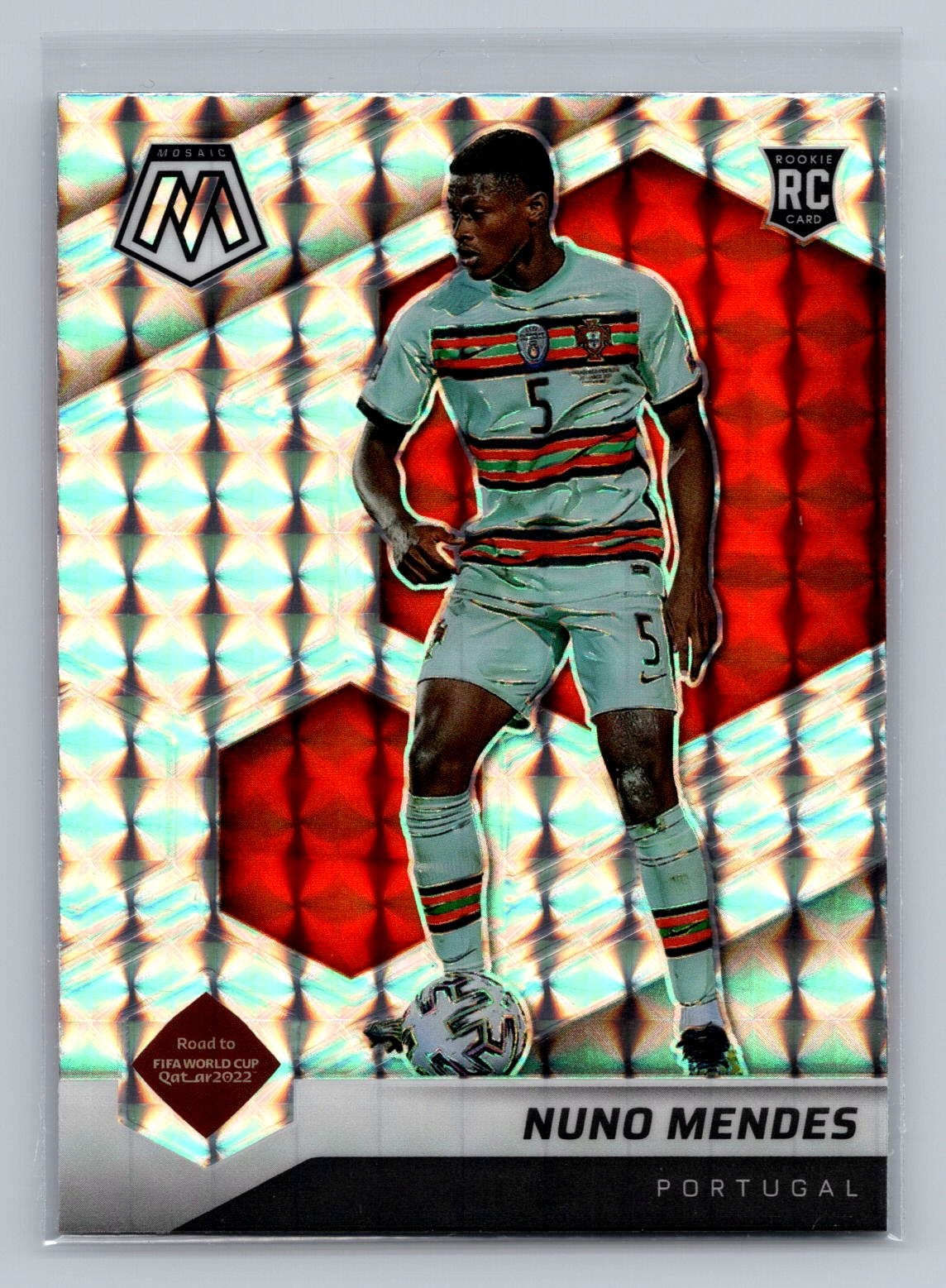 2021-22 Panini Mosaic Road to FIFA World Cup #111 Nuno Mendes Mosaic