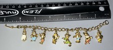 HTF DISNEYLAND SOUVENIR Charm Bracelet Snow White & Seven Dwarfs circa 50’s