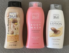 Pro Silk Body, Cocoa Butter, Watermelon Mojito Body Wash and Lotion 20-24oz