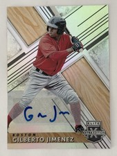 2019 Panini Elite Extra Edition Gilberto Jimenez RC Auto #163 Boston Red Sox