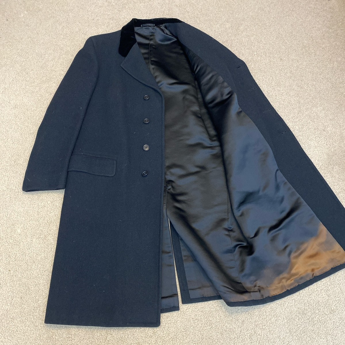 True Vintage 1940's Scott Company Limited Wool Overcoat Velour