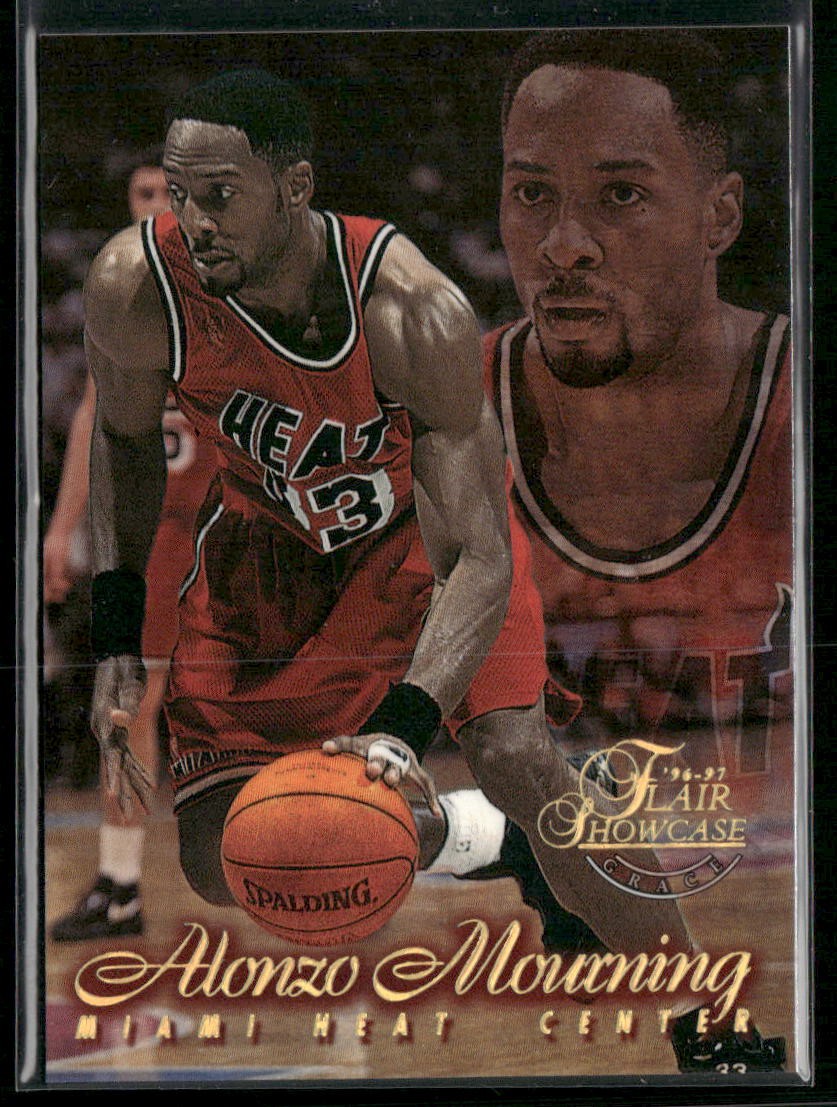 1996-97 Flair Showcase #33 Alonzo Mourning Flair Showcase Row 1 (Grace)