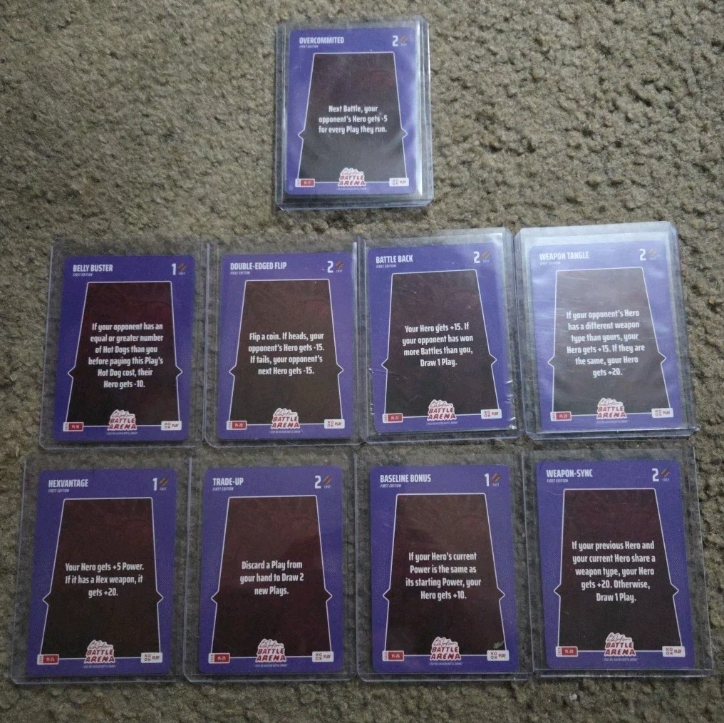 Bo Jackson Battle Arena Griffey Jr Edition SP Play Card Lot Of 9