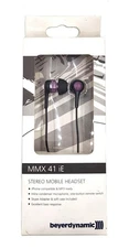 New BeyerDynamic MMX 41 iE In-Ear Stereo Mobile Headset Headphones (Purple)