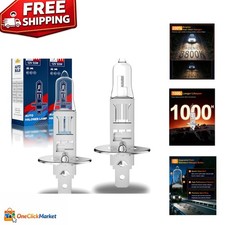 H1 Halogen Headlights - 12v 55w Long-lasting Easy Install Set Of 2