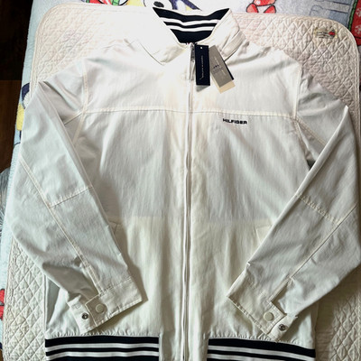 Tommy Hilfiger Regatta Yacht Jacket White XL NWT Clean Classic Style
