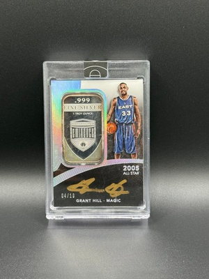 #ad 💥GRANT HILL 2014 15 Panini Eminence All Star Auto 1 Troy Ounce Silver 10 🔥 $499.99