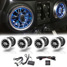 For 2011-2017 Jeep Wrangler Jk Jku 32 Colors Air Vent Decor Led Atmosphere Light