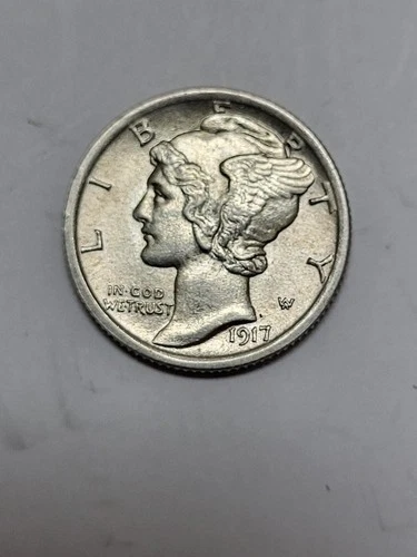 1917 Mercury Dime FLASHY UNCIRCULATED !!!  FULL SPLIT BANDS !!!