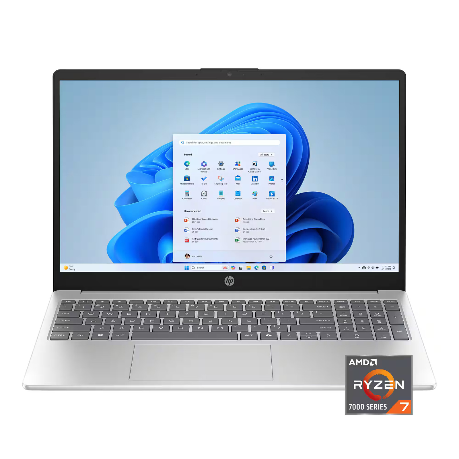 HP - 15.6" Full HD Touchscreen Laptop - AMD Ryzen 7 7730U - 16GB Memory - 512...