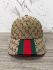 Make An Offer ! Gucci Hat Monogram Center Web Canvas Beige Size S 56 Cm