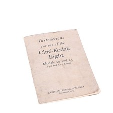 Kodak Cine-Kodak Eight Model 20 And 25 Instructions