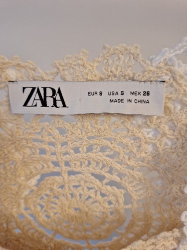 Zara Pulli Pullover Häkelei Gr. S bis L Passend Neu Bloggerstyle Asymmetrisch - Bild 9 von 11