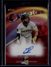 2025 Topps Finest Creators Autograph Jackson Chourio #CAV-JC Autograph /5