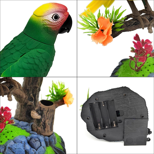 Electronic Bird Toys Electric Parrots Animal Pets,  Move Chirp Realistic Home... - Bild 5 von 6