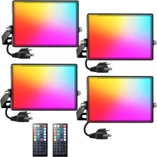 LED Flood Light Outdoor 700W Equiv, 70W Color Changing RGBW 2700K 70.0 Watts