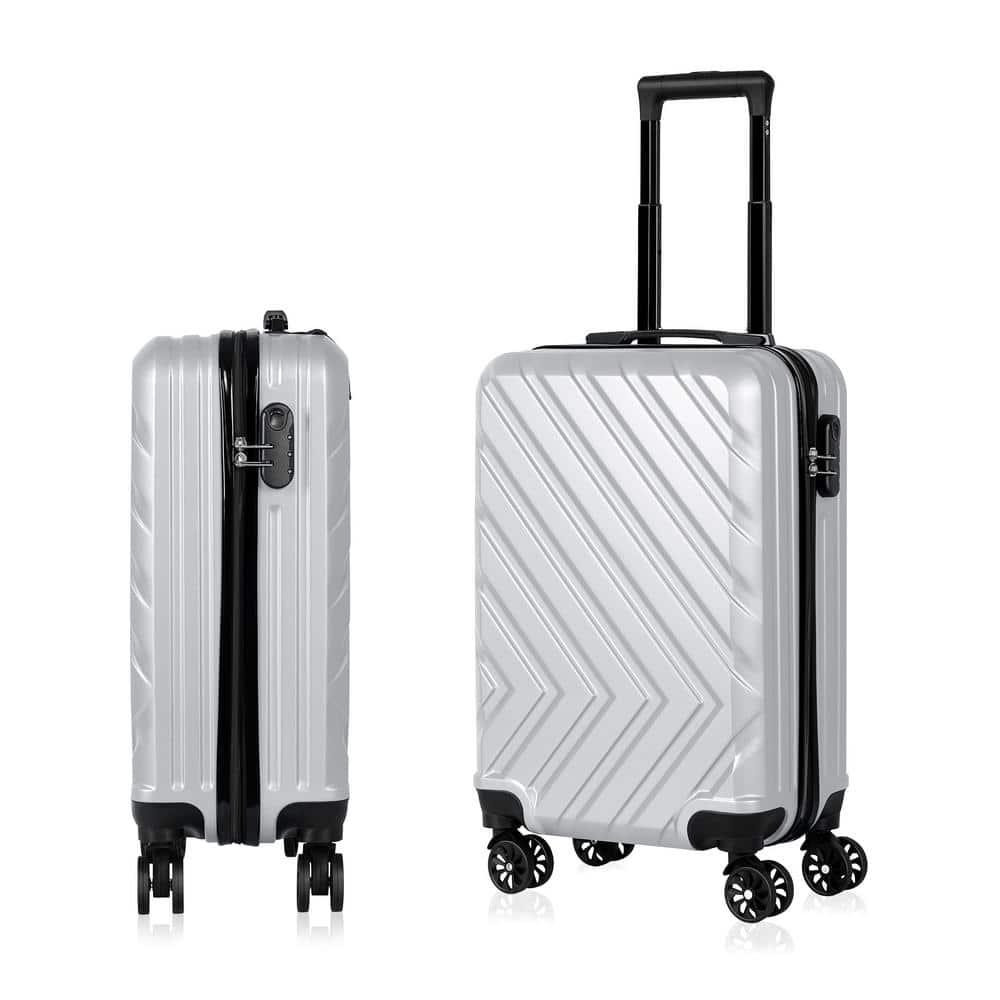20in Hardside Spinner Suitcase Abs Lightweight Travel Bag Lo