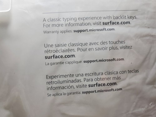 Microsoft Surace Pro Type Cover 1725 Tastatur. Schwarz - Bild 5 von 5