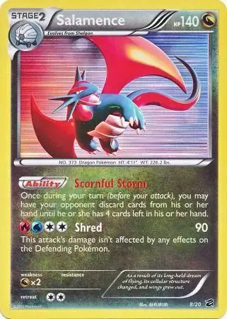 Salamence - 8/20 - Pokemon Dragon Vault Holo 2012 NM
