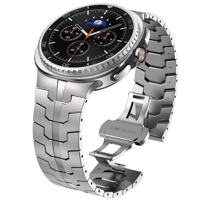 Premium Stainless Steel Strap For Samsung Glaxy Watch 8 Butterfly Buckle Band