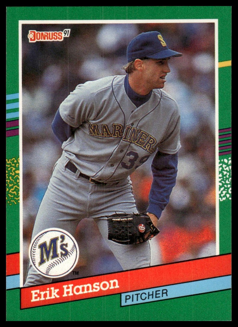 1991 Donruss #550 Erik Hanson Mariners