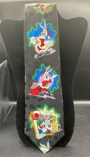 Looney Tunes Mania Christmas Bugs Bunny Neck Tie 100% Silk Tweetie