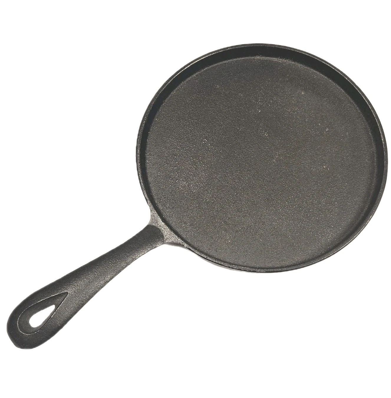 Vtg Unmarked Cast Iron Griddle Flat Round Skillet Pan 8” Crepe Comal Tortilla