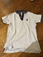 Psycho Bunny Boys Polo Shirt Light Blue Size Large 14/16 Short Sleeve