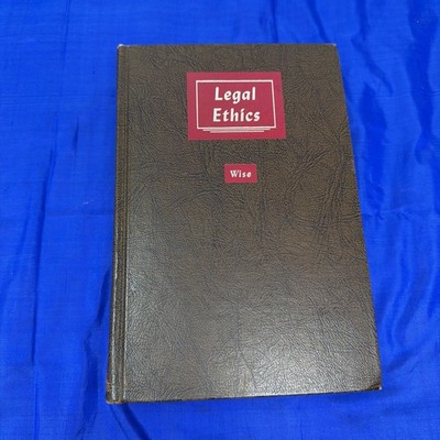 Legal Ethics Raymond L. Wise by Matthew Bender & Company Hardcover Book 1970 2nd