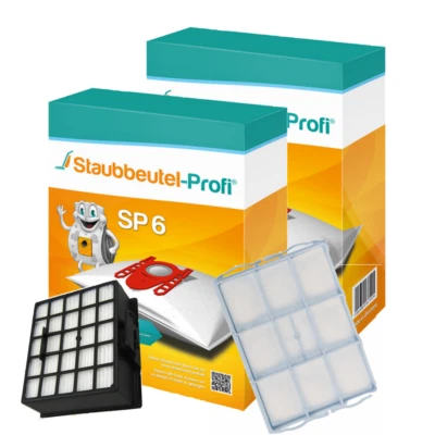 STAUBBEUTEL-PROFI 20 Staubsaugerbeutel SP6 1 Hepa 1 Motorfilter geeig. für Siemens VS06G VSZ3 Z3.0