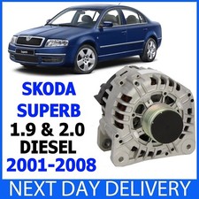 SKODA Superb I MK1 3U4 1.9 & 2.0 TDi 2001-2008 Diesel Complete 140amp ALTERNATOR
