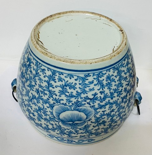 Antique 19th Century Chinese Porcelain KAMCHENG Jar Blue & White Nyonya Ware - Picture 6 of 7